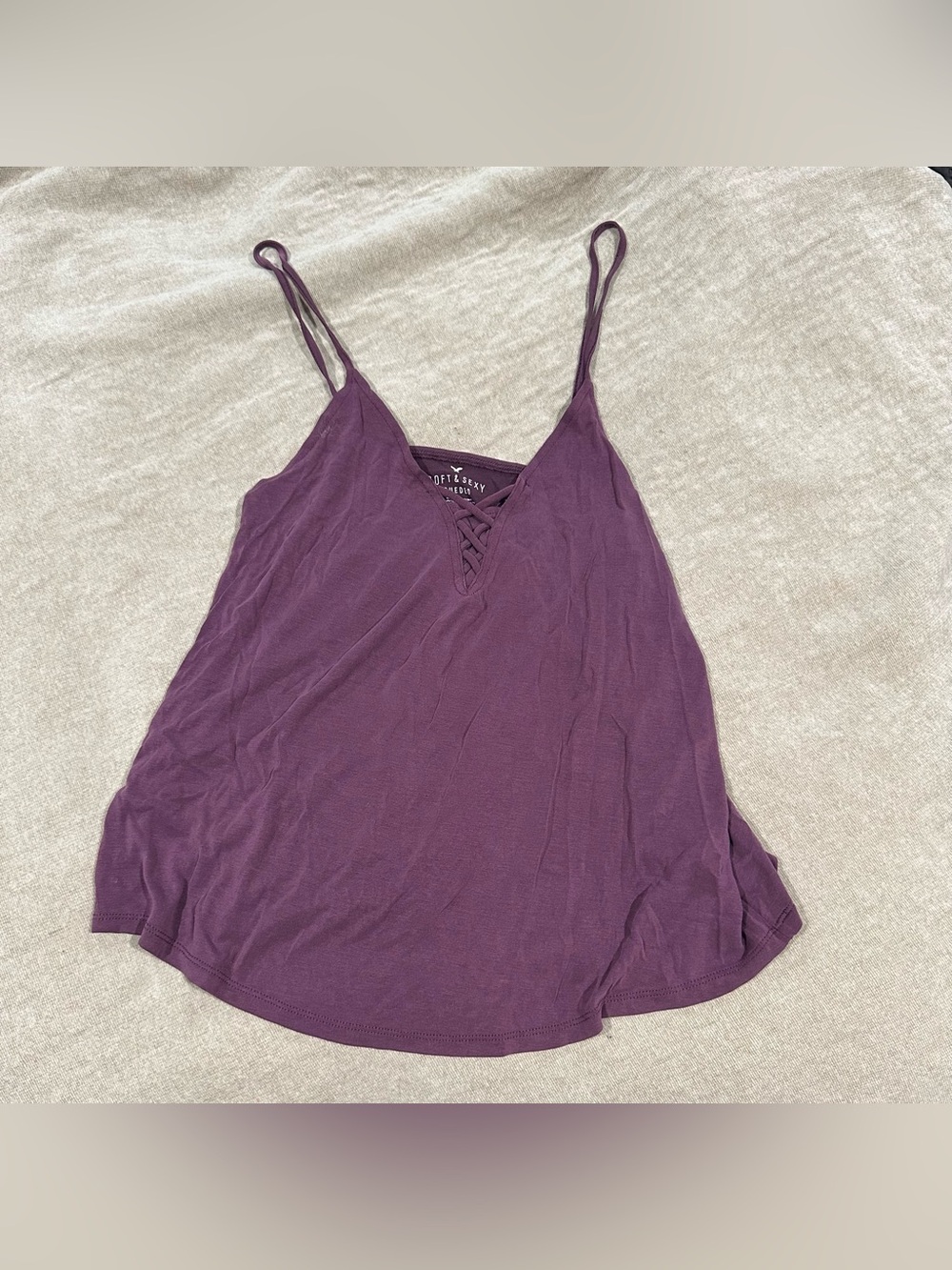 LIKE NEW American Eagle Soft&Sexy Suede Purple Tank Small